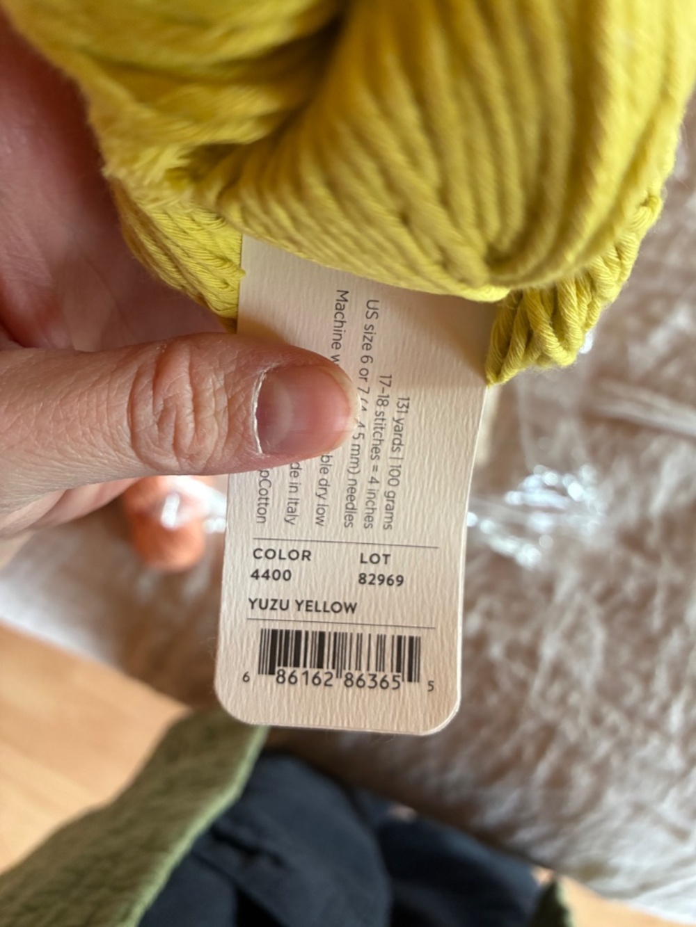 Purl soho tulip cotton 9 yarn skeins / colorful corner blanket kit - Picture 5 of 7